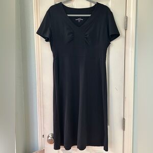 Eddie Bauer Classic Black Midi Dress
